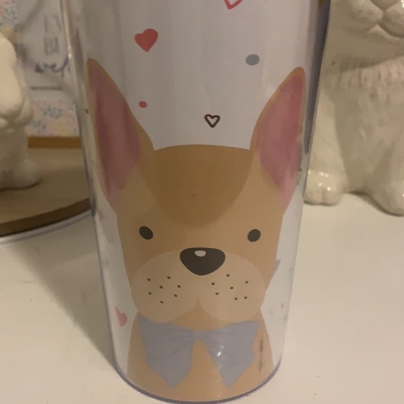 Brand New Super cute Dog Plastic Tumbler with Lid and straw. - Picture 2 of 9
